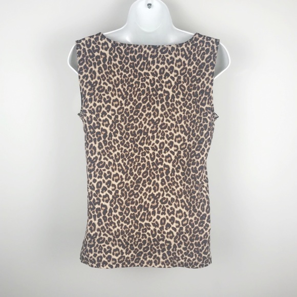 Charter club leopard print tank top - Picture 2 of 6